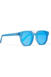 Le Specs Thunderdome D-frame matte-acetate sunglasses